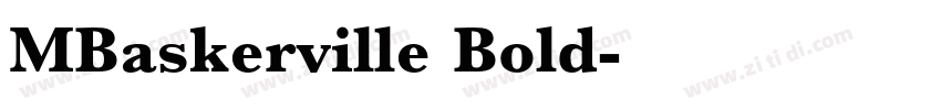 MBaskerville Bold字体转换